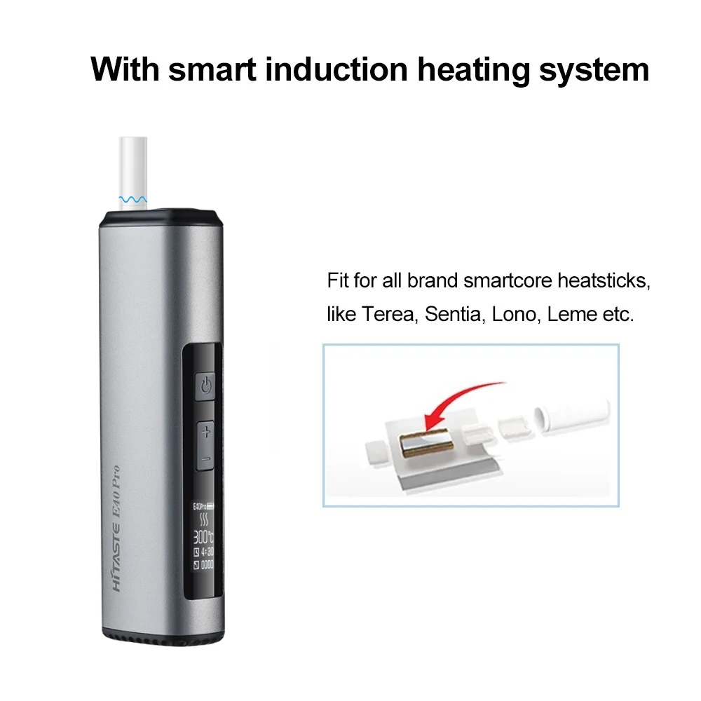 2025 Новейшее устройство Heat Not Burn HITASTE E40 pro Terea HNB Bladeless 3200 мАч Vape Kit, совместимый с палкой TEREA vs Iqos Iluma