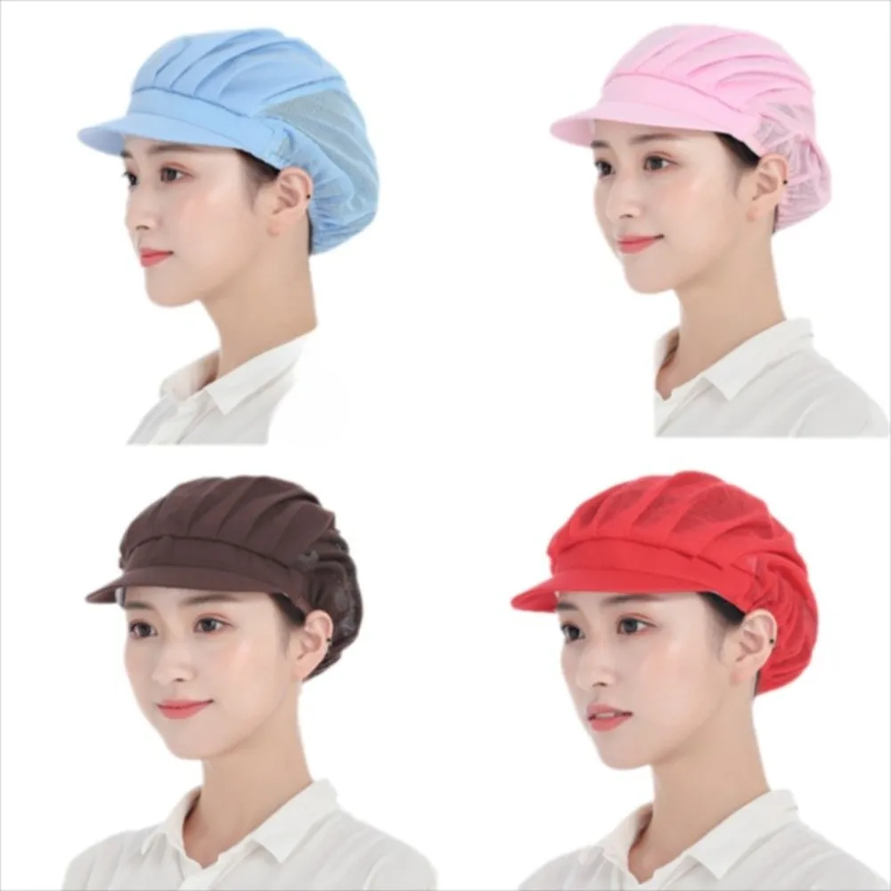 Hygienic Design Chef Hat Oil-Resistant Dustproof Feature Kitchen Work Hat Smoke-Proof Hairfall Prevention Smoke-proof Dust Cap