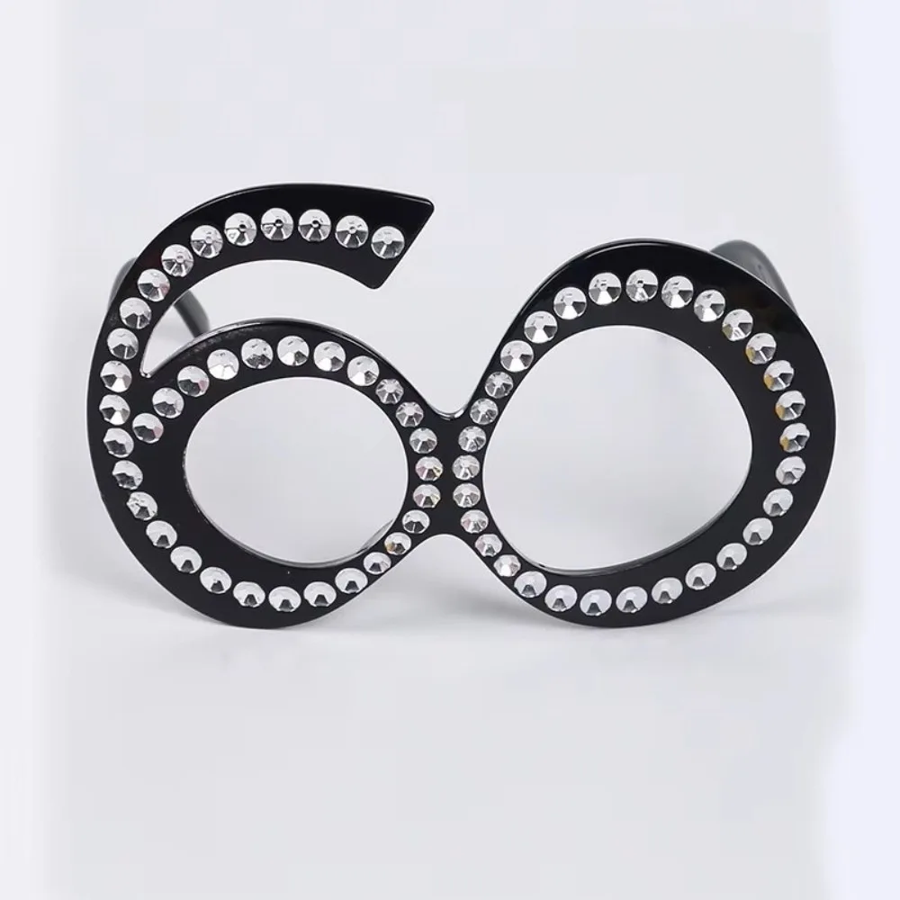 Funny Birthday Number Rhinestone Glasses Rhinestone Number Design Party Sunglasses 16th 18th 30th 40th 50th 60th Party Favors