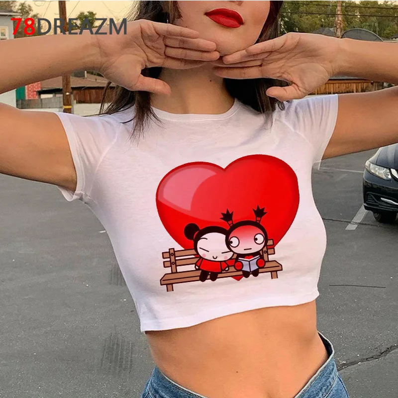 Pucca t shirt female y2k clothes japanese harajuku kawaii kawaii 2022 t-shirt harajuku kawaii