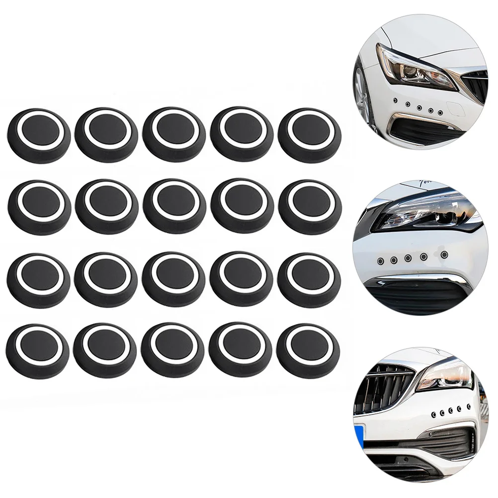 

20 pcs Silicone Anti Collision Bumper Sticker Round Car Bumper Protector For All Vehicle Models Auto Door Protector Car Side