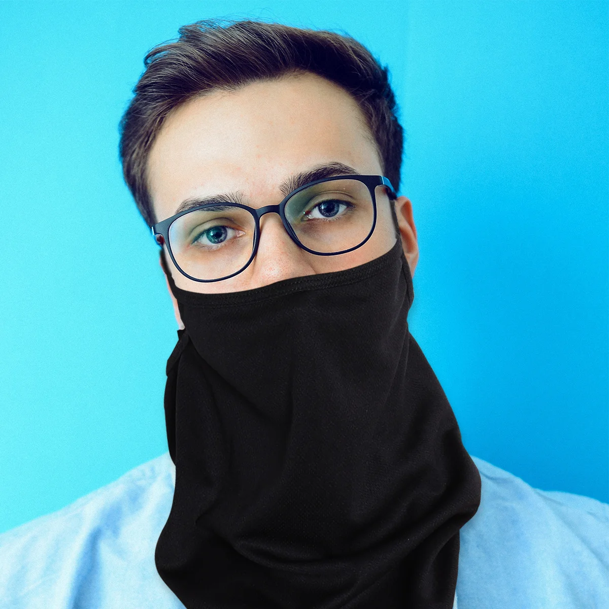 

1Pcs Gray Outdoor Face Mask Sunscreen Solid Color Ear-Hanging Triangle Towel Cycling Face Cloth for Riding Walking Travel Beach