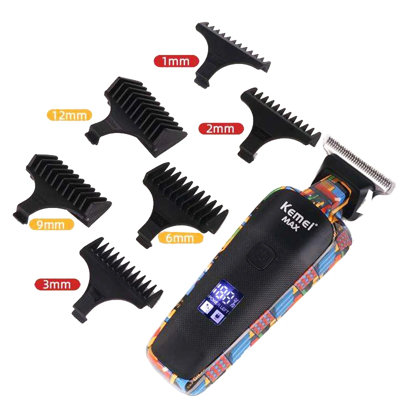 Kemei เครื่องเล็มผมไฟฟ้า, ที่ตัดขนไฟฟ้า KM-5090สำหรับหนวดเคราผู้ชายตัดผมมืออาชีพตัดผมเครื่องโกนหนวดไฟฟ้า