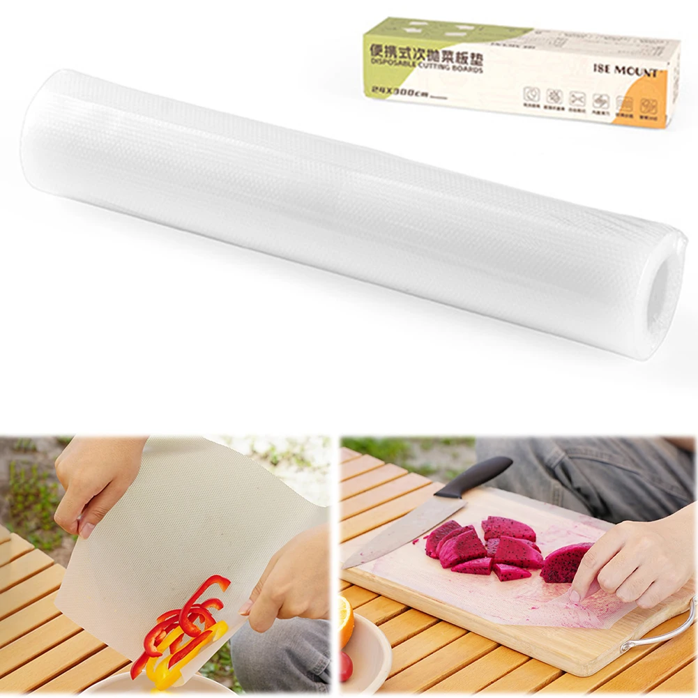 

Одноразовая разделочная доска из бумаги, многофункциональная пластиковая разделочная доска из бумаги, 300 см, портативные разделочные доски, нескользящие, для приготовления еды