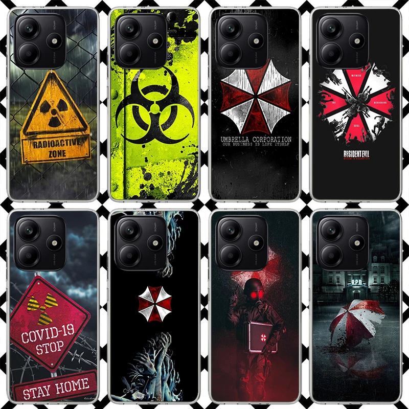 Funda de teléfono Game R-Resident-Evil para Xiaomi Redmi Note 15 14 14S 13 12 12S 11 Pro Plus 11E 11T 11S 10S 5G, Fundas suaves Redmi