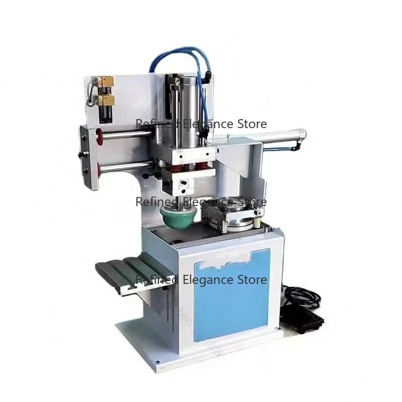 Mini Semi Automatic Pad Printing Machine Cap Tennis Golf Ball Tube Single Color Type Print Desktop Electric Ink Cup Printer