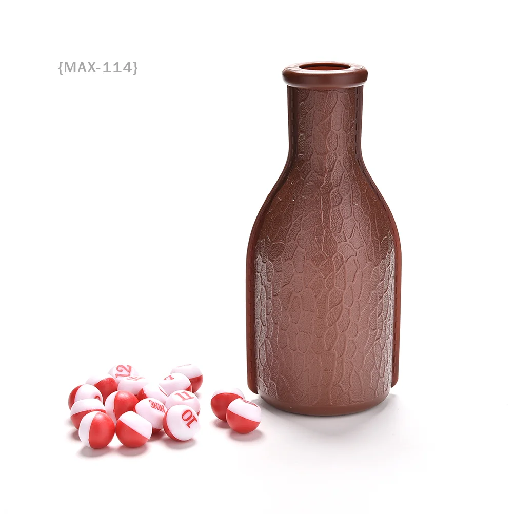 Kelly Pool Shaker Bottle Set With Numbered (1-16), Complete Billiard Game Accessories With Plastic Marbles