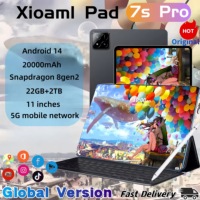 2025 New Original Global Edition Tablet PC Pad 7S Pro Snapdragon 8gen2 Android 14 HD 4K 22GB+2TB 5G Tablet Dual SIM WIFI tablet