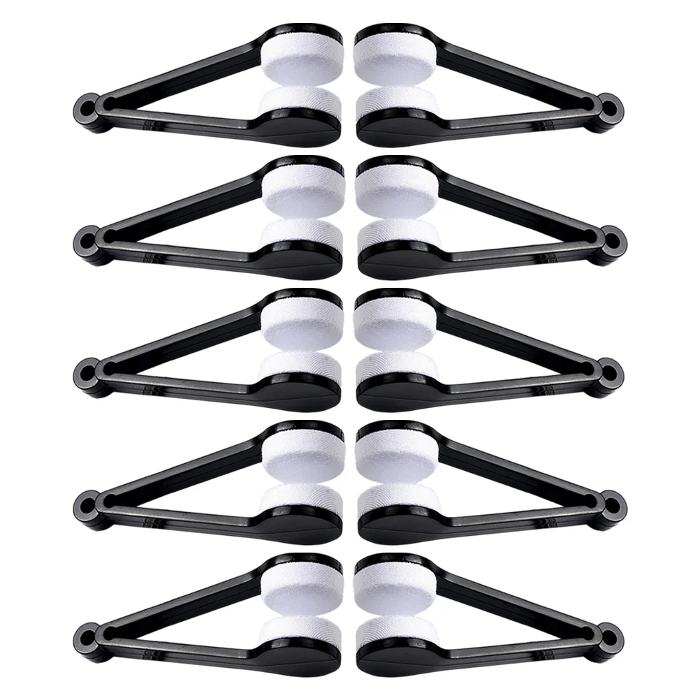 

10 Pcs Glasses Cleaning Clip Eyeglasses Brush Mini Cloth for Microfiber Multi-function Spectacles Clips Cleaner