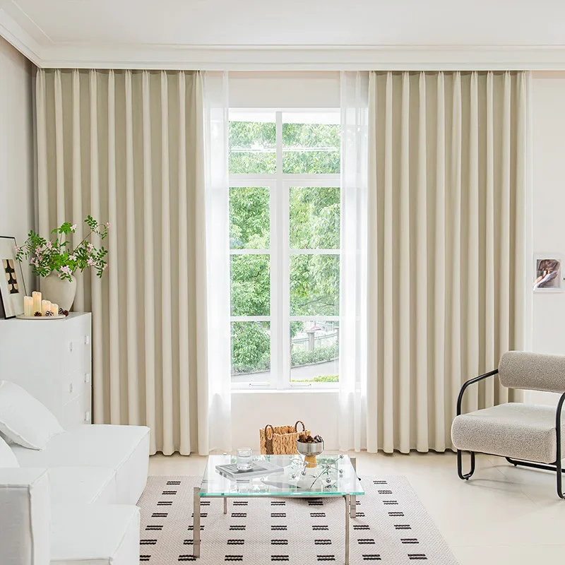 80-90% Blackout Curtains for Living Room Thermal Insulated Bedroom Curtain Sound Reduce Drapes Customs Made Bedroom Curtains
