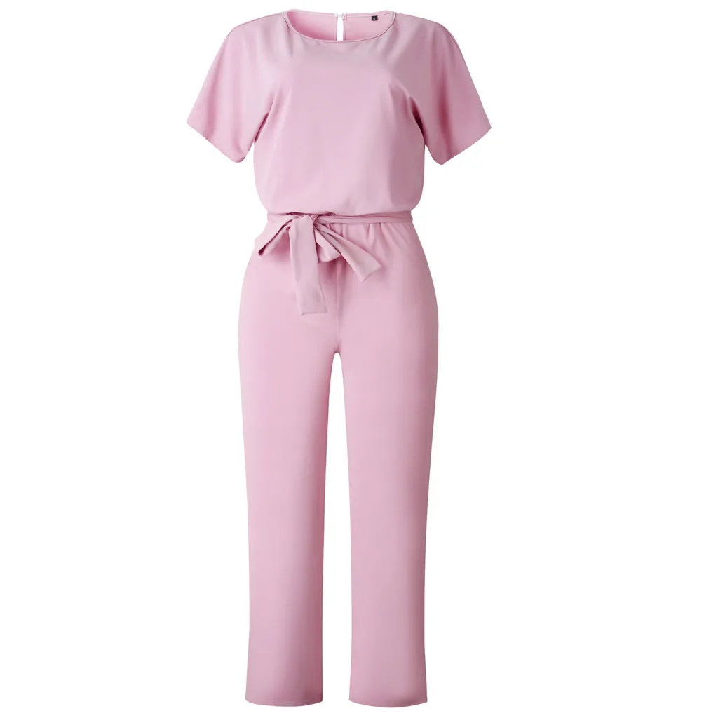 Jeugdige Vrouw Kleding Been Met Riem Vrouwen Korte Clubkleding Rechte Mouw Playsuit Jumpsuit Dames Jumpsuit Jumpsuit Jumpsuit Dames Dames