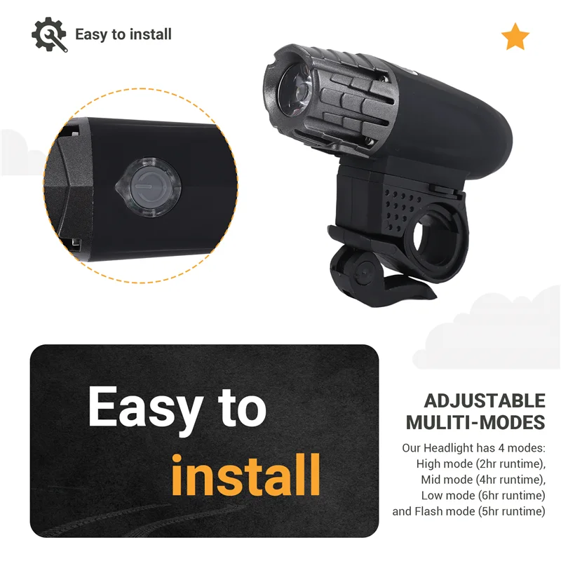 

Велосипедные фонари Lo-Ok Велосипедные фонари Передние и задние USB перезаряжаемые велосипедные фонари Набор Супер яркий передний и задний фонарик Светодиодная головка