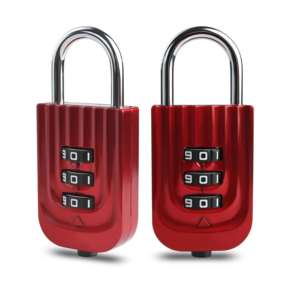 

Zinc Alloy 3 Digit Password Lock Anti-theft Secure Suitcase Security Coded Lock Luggage Combination Lock Travel Outdoor Tools