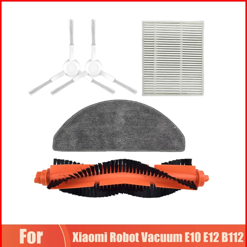 Ersatz für Xiaomi Roboter Vakuum E10 E12 B112 Kehrmaschine Reiniger Hauptseite Bürste Hepa Filter Mop Stoff Lappen Ersatzteile