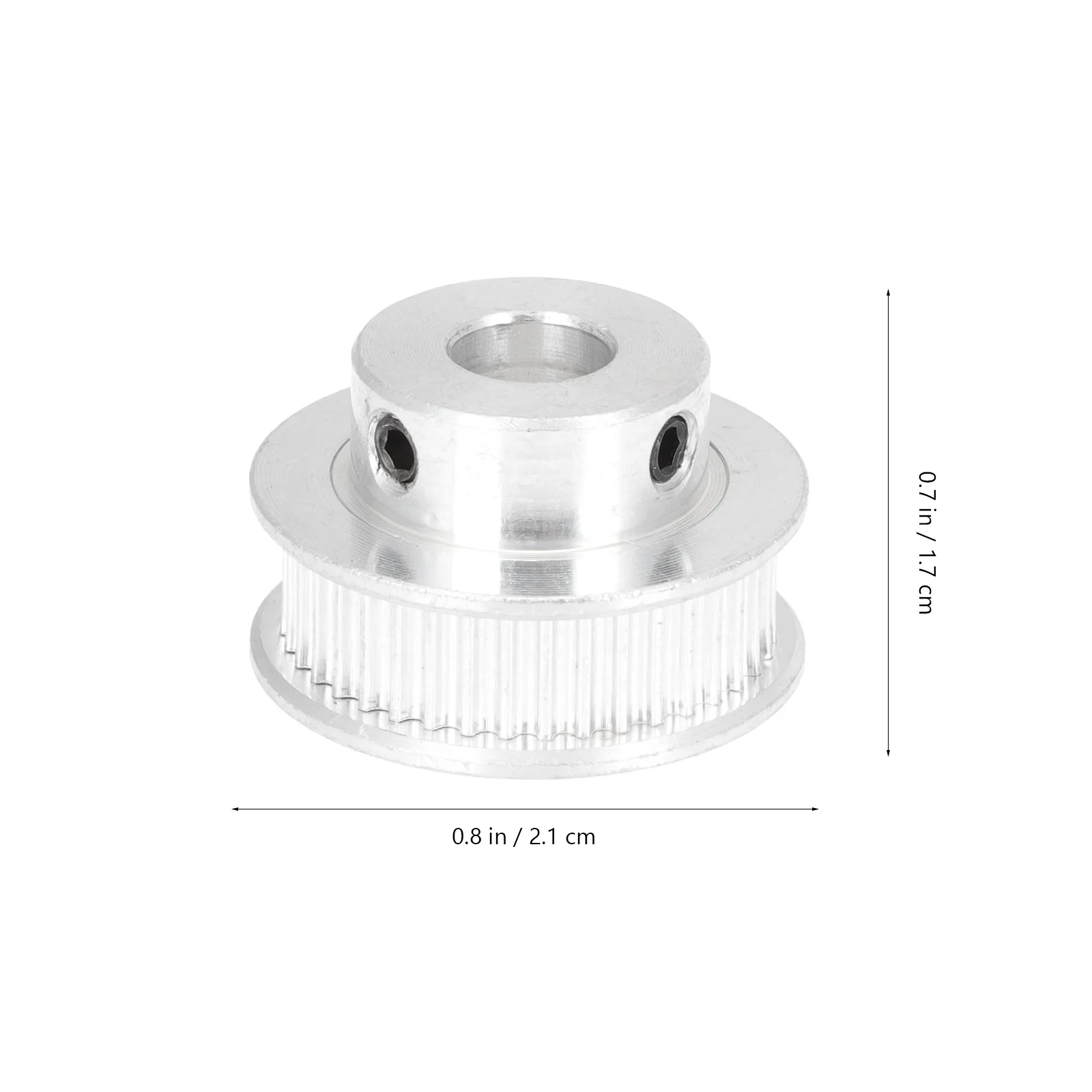 2Pcs 3D Printer Synchronous Wheel Aluminum Alloy Timing Belt Pulley Smooth Transition Linear Motion Positioning Cnc Milling