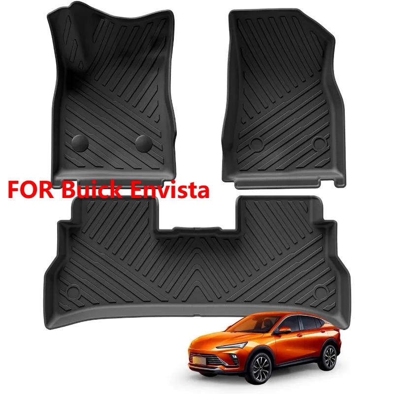 

Для Buick Envista 2024-2025 Всепогодные коврики из ТПЭ 1-го и 2-го ряда Водонепроницаемые противоскользящие внутренние вкладыши