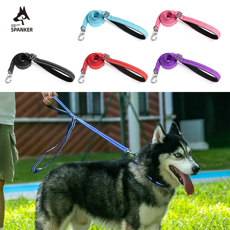 

Поводок для собак 2,5 см, регулируемый, безопасный, для путешествий, для прогулок с щенками, прочные аксессуары для домашних животных