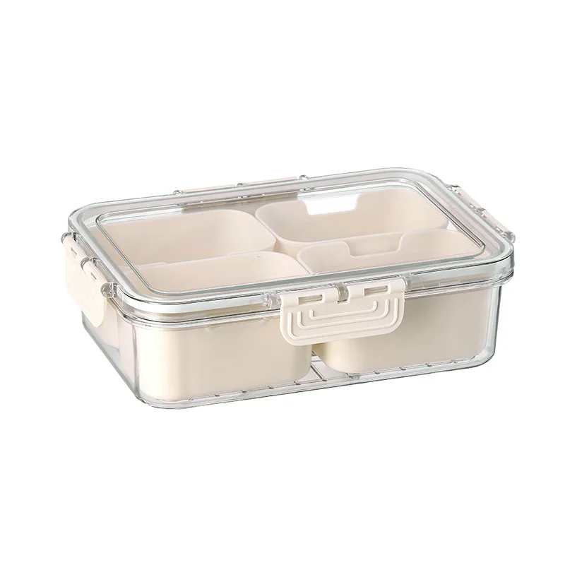 

crisper plastic kitchen, food grade sealed food, storage box, essential for summer, ice powder ingredients compartment box