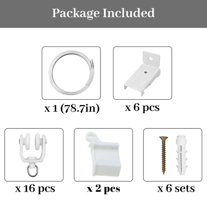 

Ceiling Curtain Track for Curtains,Shower Curtains,RV Curtains Flexible&Cuttable 203C