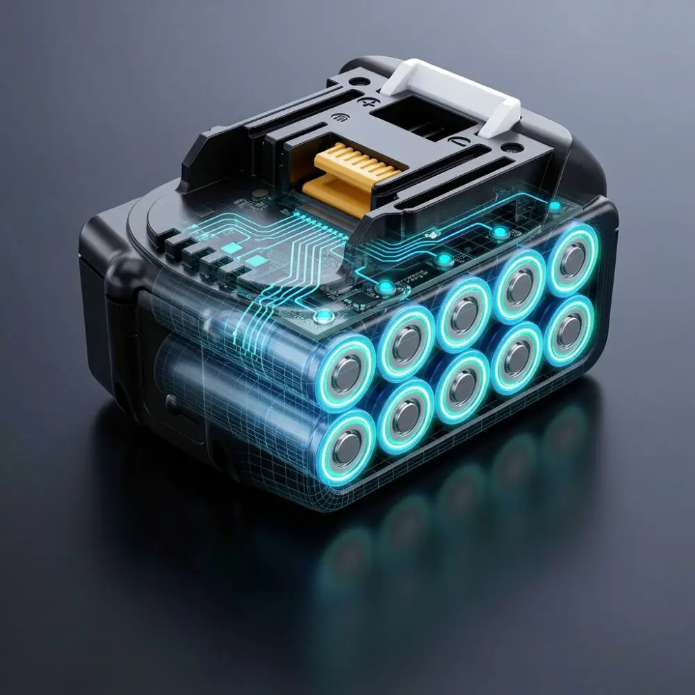 For For Makita 18V Lithium Battery Housing Box LED Display BMS Protection Circuit DIY Repair Set For Power Tool Accessory