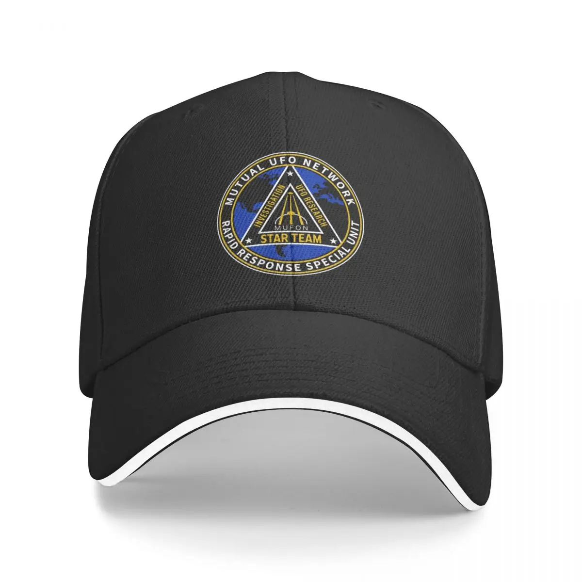 

MUFON (Mutual UFO Network) Rapid Response Special Unit Emblem Baseball Cap foam party hats black Caps Golf Hat Hat Women Men's