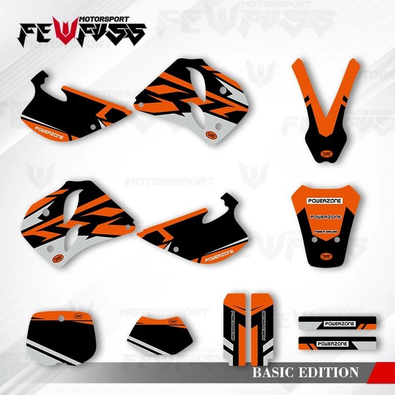 

Fewfuss графические наклейки наклейки мотоцикл фон на заказ для KTM EXC 1993-1997 SXF 1993 1994 1995 1996 1997 001