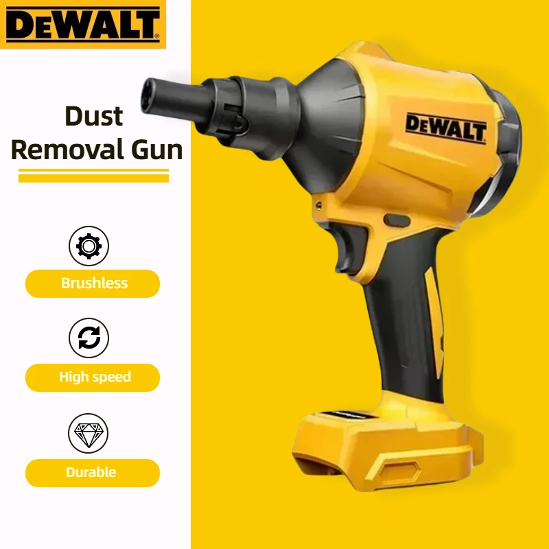 Dewalt Brushless Air Blower Cordless Air Dust Removal Gun With Nozzle Multifunction Dusting Machine Inflator Tool （bare machine）
