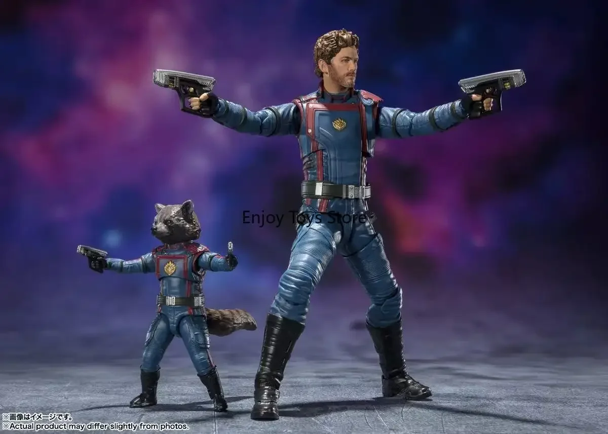 

Bandai SHF Guardians of The Galaxy 3 Star Lord Rocket Raccoon Model Toys