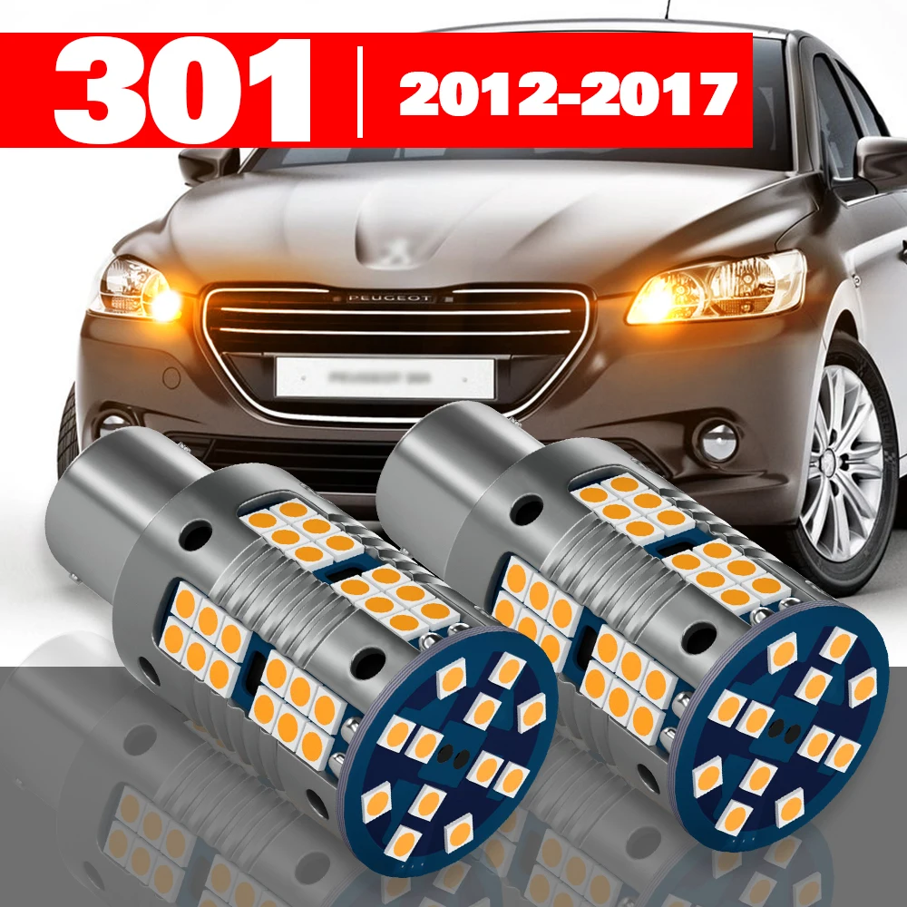 

For Peugeot 301 2012-2017 Accessories 2pcs LED Turn Signal Light 2013 2014 2015 2016