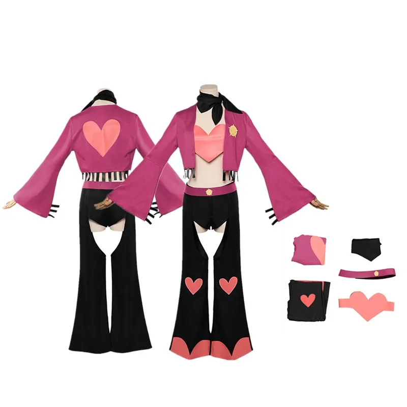 Disfraz de polvo de Ángel para mujer, disfraz de Hotel de dibujos animados de fantasía, Top, pantalones, abrigo, cinturón, trajes, traje de fiesta de Carnaval y Halloween, 2025