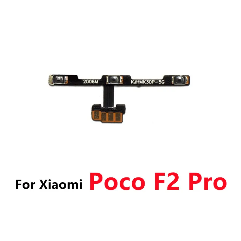 Power On Off Button Volume Switch Key Control Flex Cable For Xiaomi Pocophone Poco F3 F2 M2 M3 Pro X2 X3 Replacement Parts