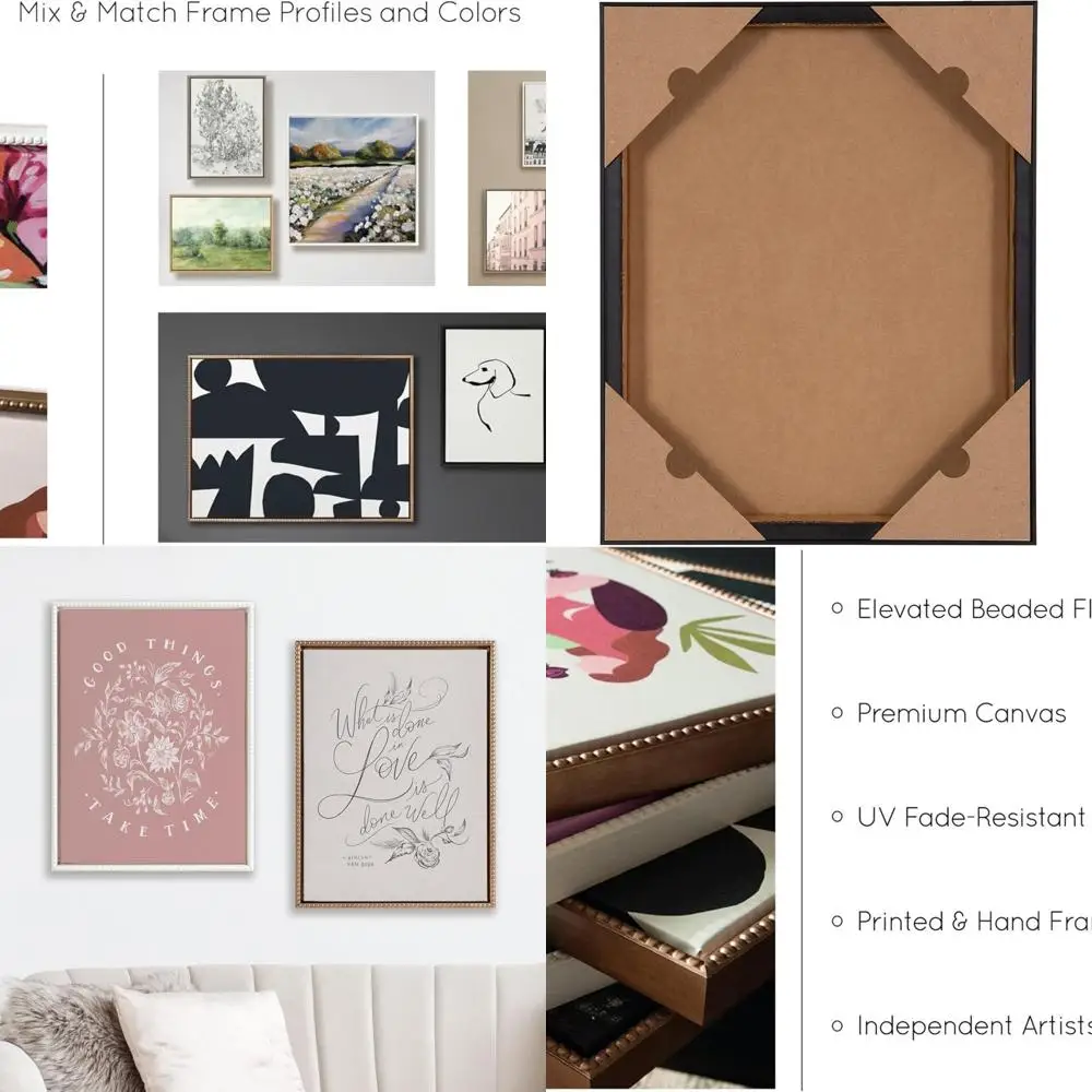 

Vintage Canvas Art: What is Done in Love by Lily and Val, 18x24, Gold Neutral Wall Decor