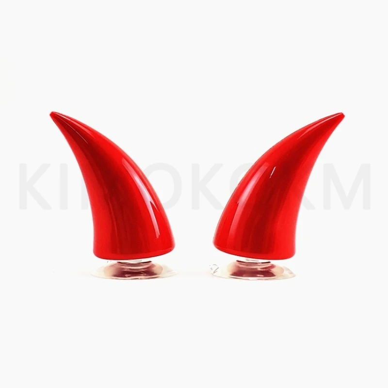 Motorcycle Helmet Universal suction Decoration Devil Horn Colorful Motorbike Bicycle Decoration Helmet Stickers Accessory