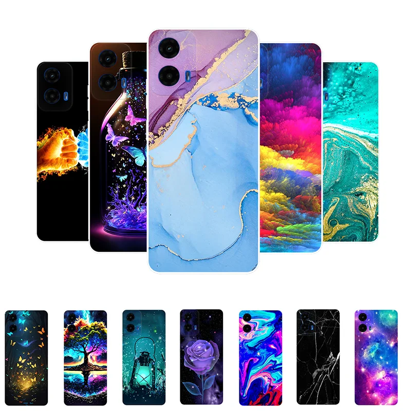 For Coque Moto G45 5G Case Soft Silicone Marble Back Cover Phone Case for Motorola Moto G45 G 45 Fundas MotoG45