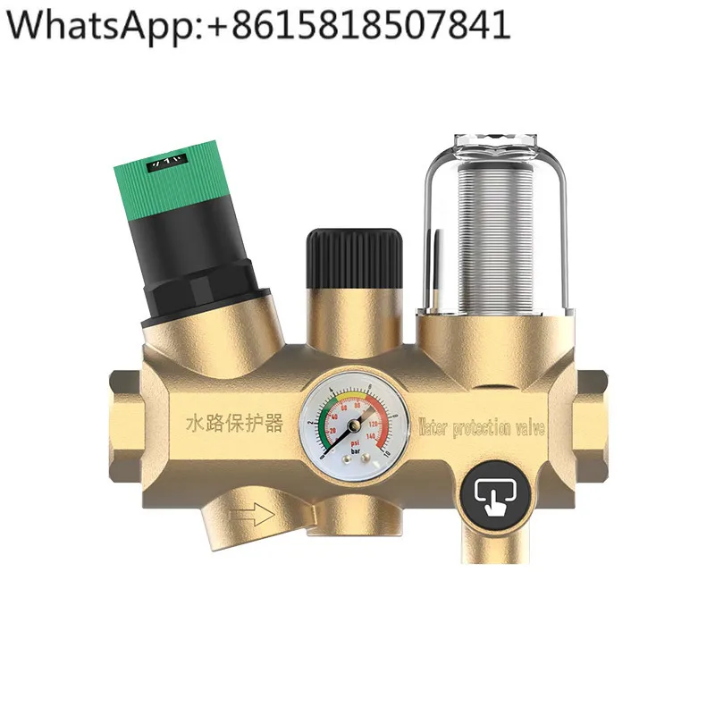 PPR20 25 أنبوب نحاسي صمام تخفيض ضغط مياه الصنبور سخان المياه ترشيح تليين تنظيم ضغط جودة المياه #1