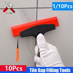 Rascador de limpieza para relleno de huecos de azulejos, herramienta de construcción multifunción, lechada para vidrio, película de nieve para coche, removedor de paleta de hielo, 1 a 10 unidades