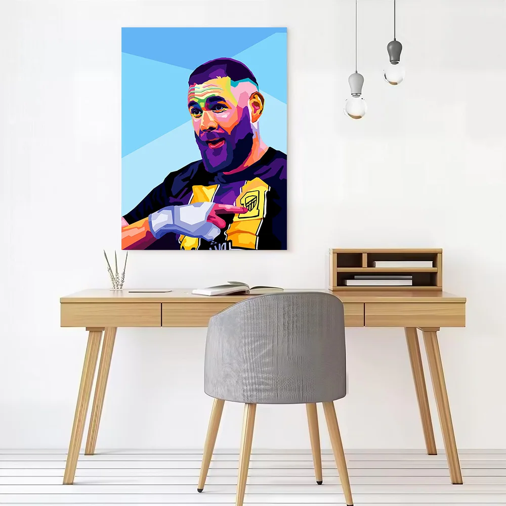 Benzema Poster Customizable Printed Canvas Painting for Pictures Wall Art Living Room Decorations Interior Accessories Wand Deko