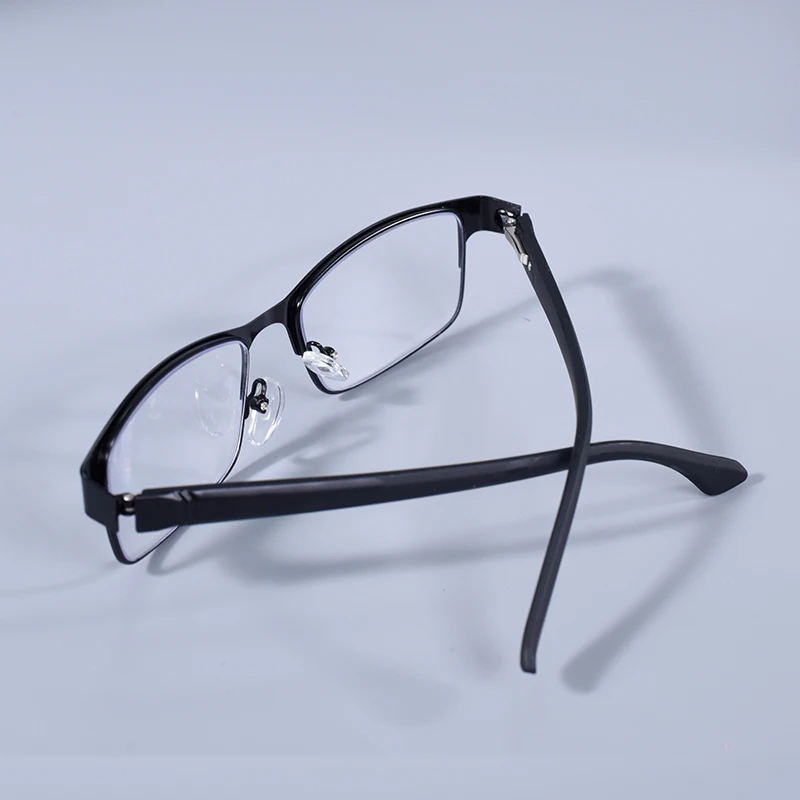 Edelstahl Lesebrille Männer Business Presbyopie Brille Männlich Anti Blau Licht Brillen Frühling Scharnier + 100 + 125 + 150 + 175 – Detail 7