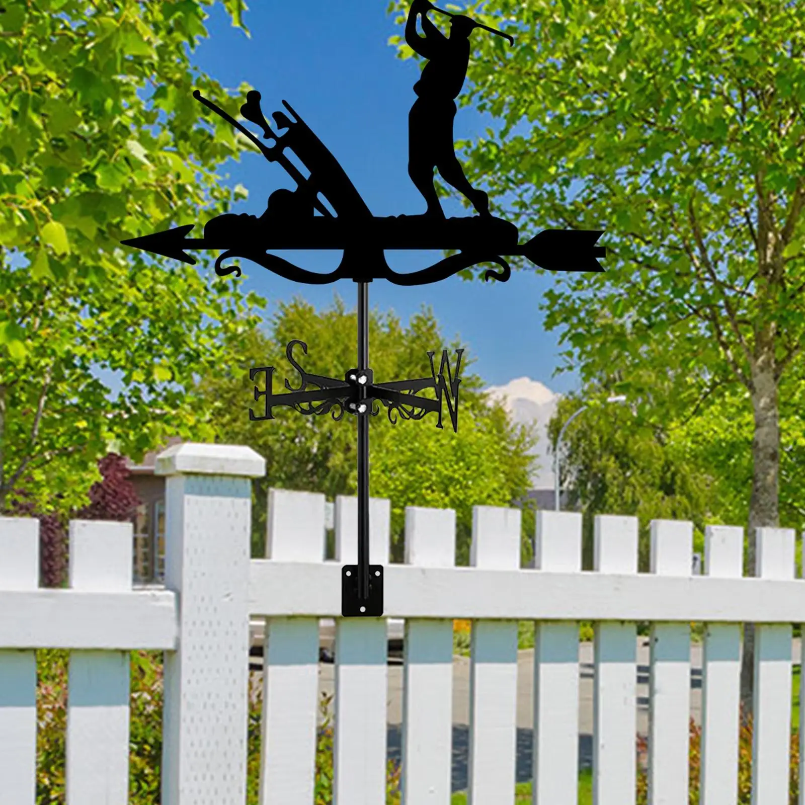 

Golfing Weathervane Wind Direction Indicator Roof Decoration