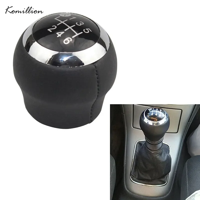 6 Speed Car Black Gear Shift Knob Manual MT Gear Stick Lever Accessories Parts For Toyota Corolla 1.8MT 2007 2008 2009 2010-2013