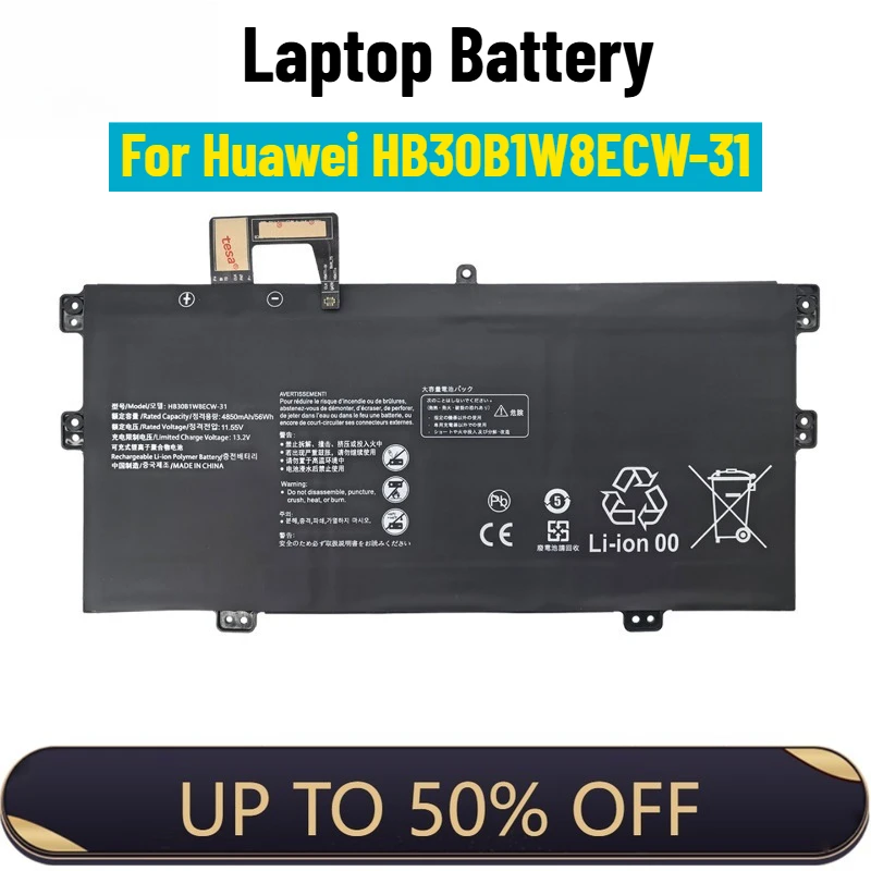 

Laptop Battery for Huawei MateBook X 2020 EUL-W19 EULD-WFH9 HB30B1W8ECW-31