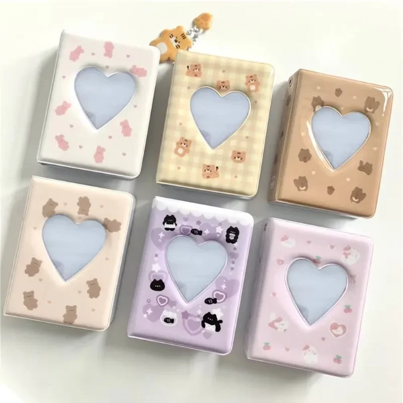 1PC Cute Bear 3-inch Love Card Album Polaroid Card Storage Album Kpop Photo Storage Album