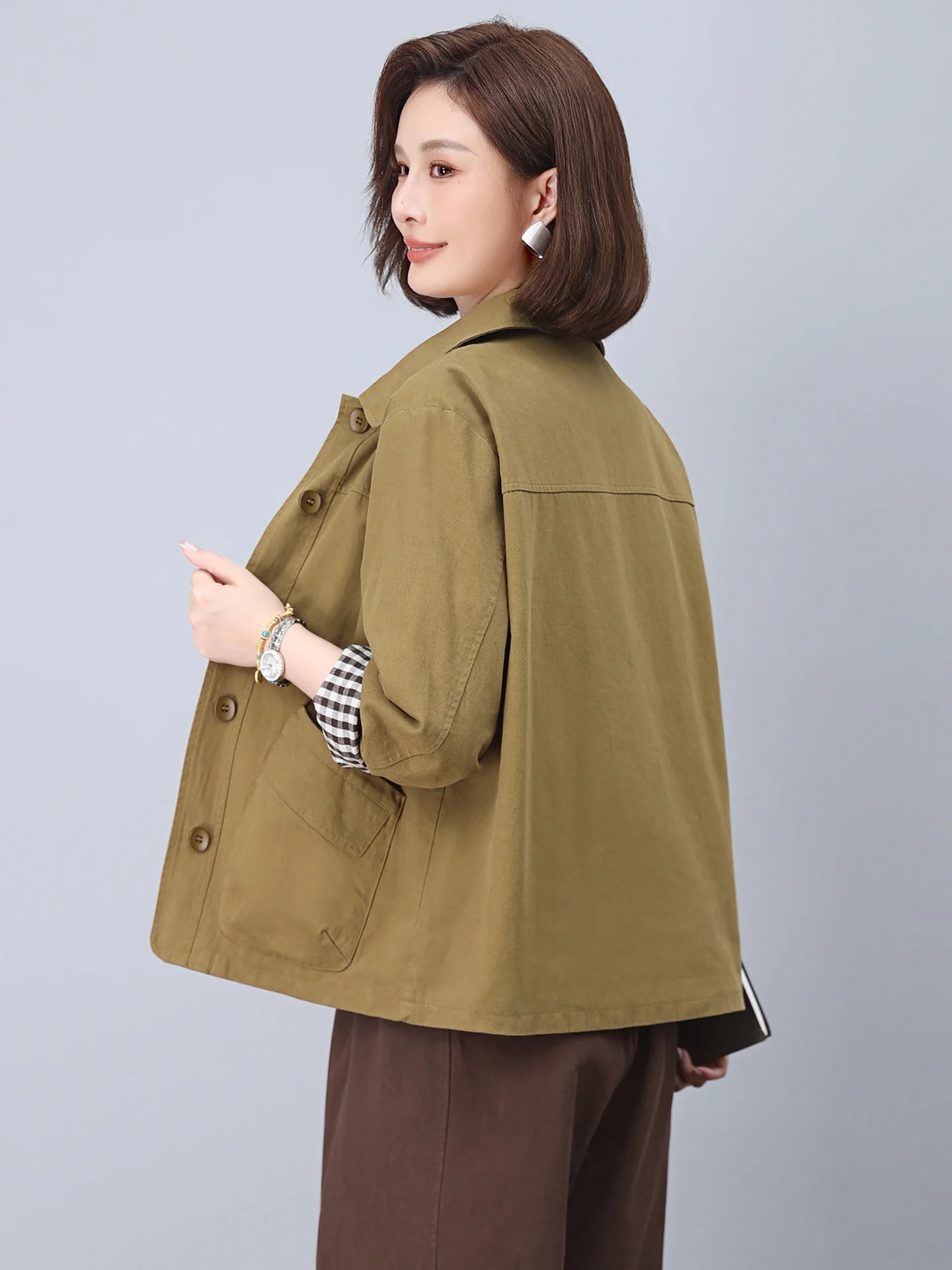 manteau-court-decontracte-style-baseball-pour-femmes-d'age-mur-nouvelle-collection-printemps-coupe-ample-manches-longues-col-rabattu-interieur-en-melange-de-coton