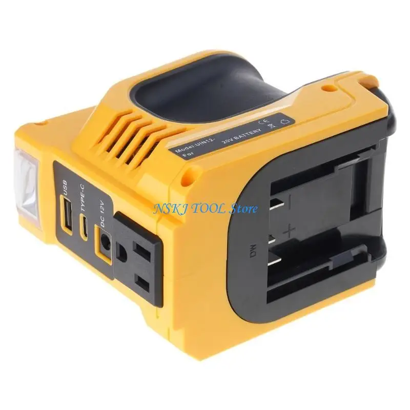 L8RC Reliable 180W Battery Inverter with Multiple Charging port  Plastic for 18V Tool