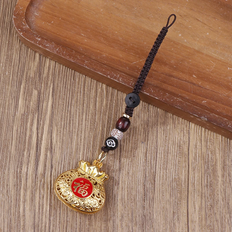 

1 шт. винтажный автомобильный брелок ручной работы Lucky Cat Money брелок фэн-шуй монеты Lucky Key Ring