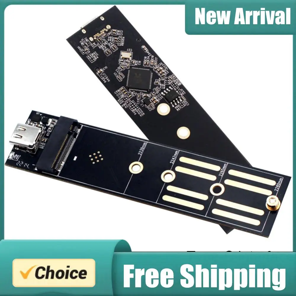 

M.2 To USB 3.1 Type C Riser Board 10Gbps 6Gbps Converter Board SATA/NVME SSD Adapter SSD To USB 3.1 Type C for 2230-2280 M2 SSD