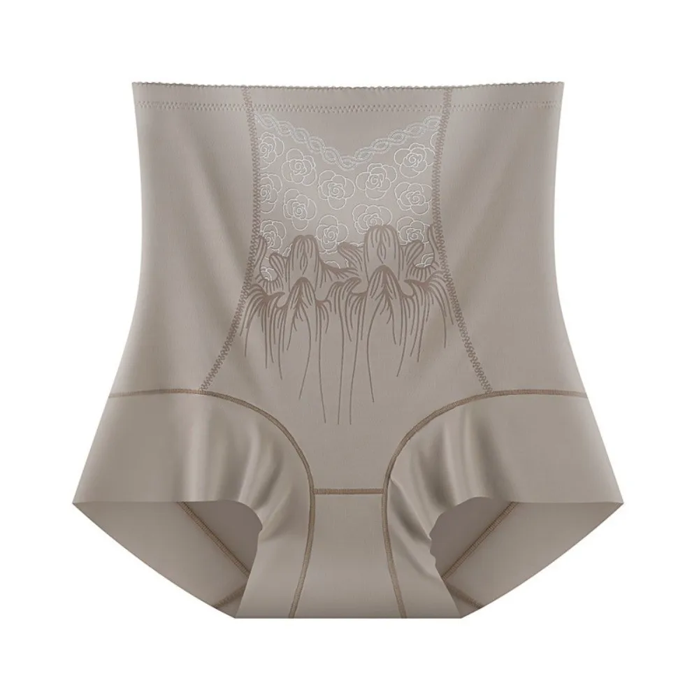

High Waist Postpartum Body Shaper Shapewear Flower Seamless Underpants Waist Trainer Floral Panties Tummy Control Underwear Lady