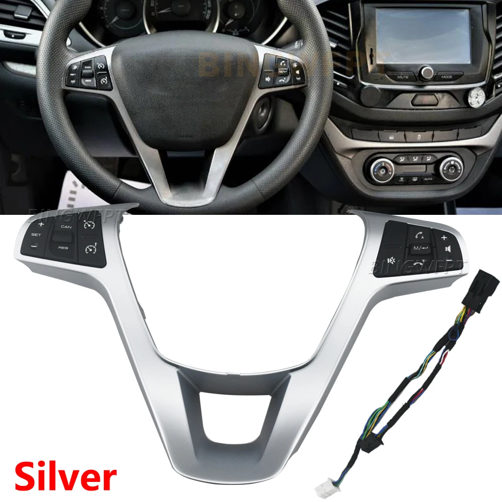 Steering Wheel Button For Lada Glade West 2015-22 For Lada (ВАЗ) Vesta Sport 15-21 Buttons Bluetooth Phone Cruise Control Volume