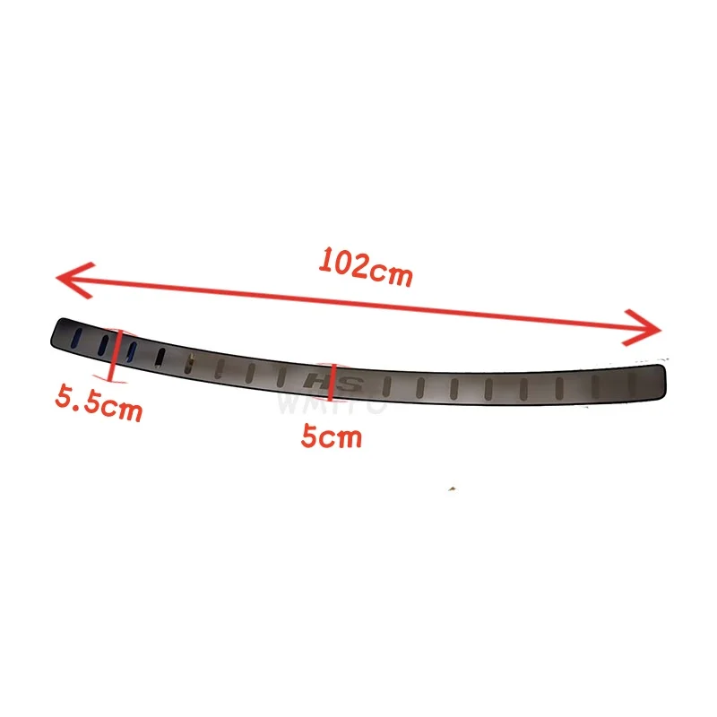 Car Bumper Pads Rear Protector Door Sill Trunk Trim High-quality Stainless Steel WMYFC Accessories Gadget For MG HS 2018-2023
