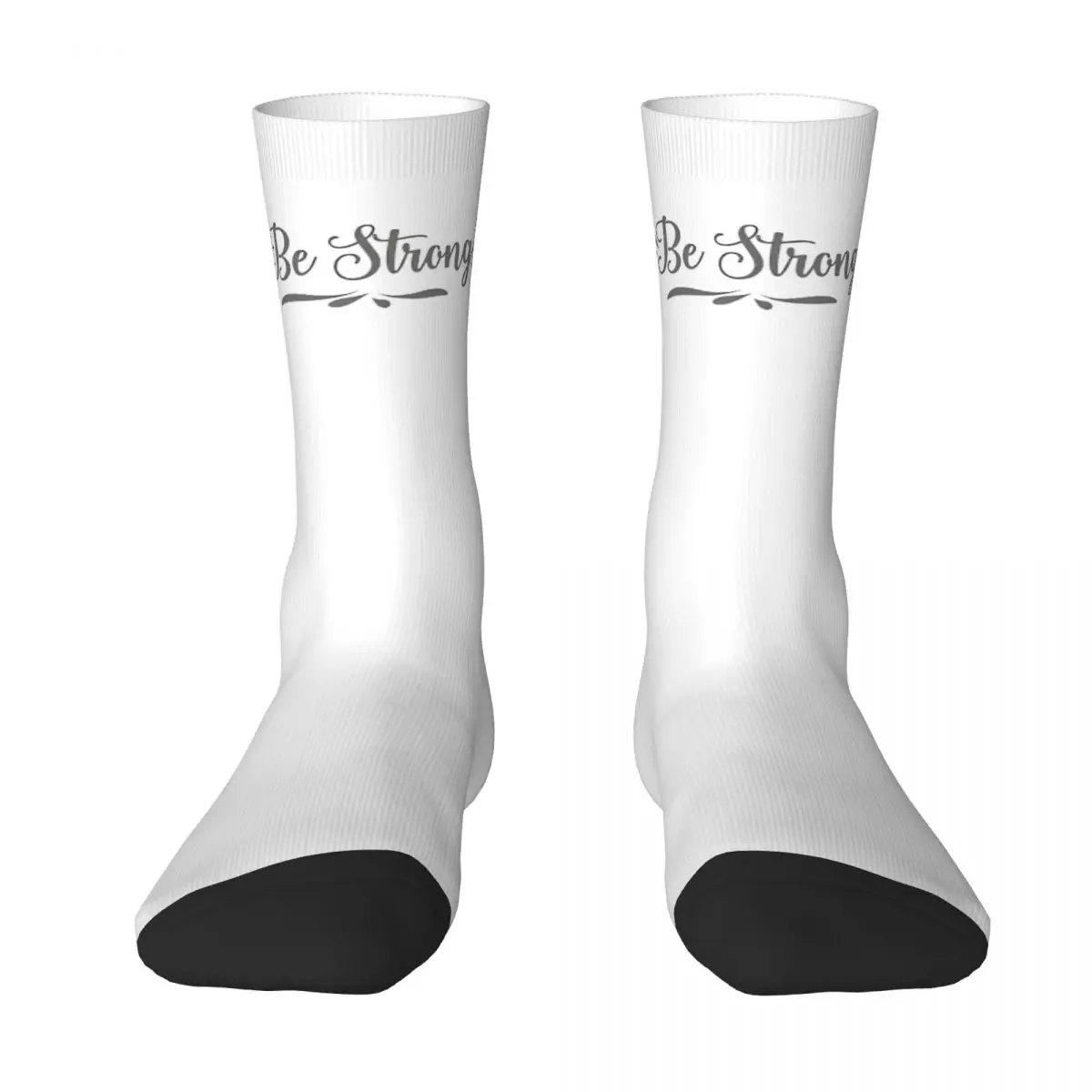 Calcetines deportivos antideslizantes para hombre y mujer, medias con diseño loco, motivacional, Unisex Be Strong, Be Different Be Proud, para invierno